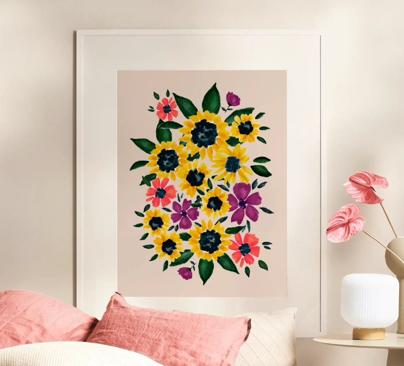 Sunflowers poster by Petra Lang - Floral Art