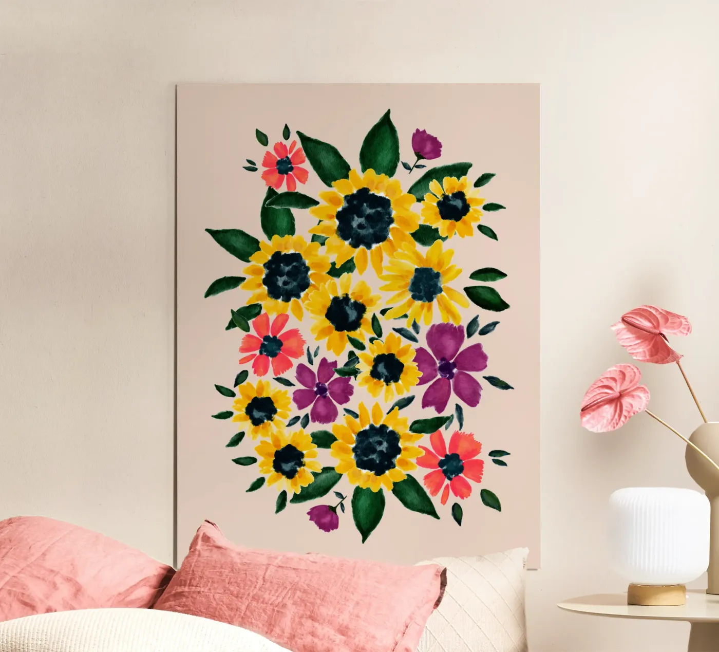 Sunflowers poster by Petra Lang - Floral Art