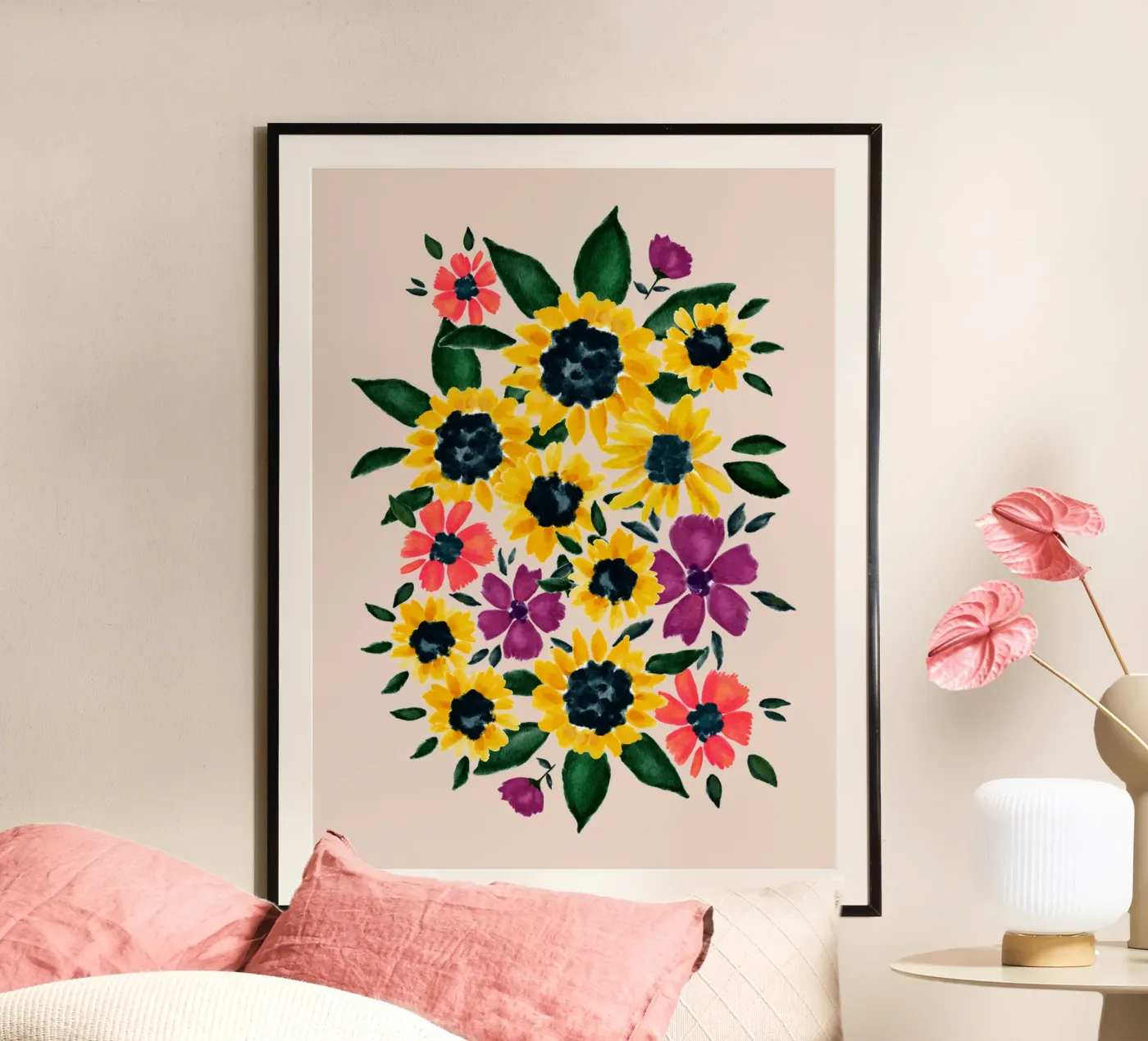 Sunflowers poster by Petra Lang - Floral Art