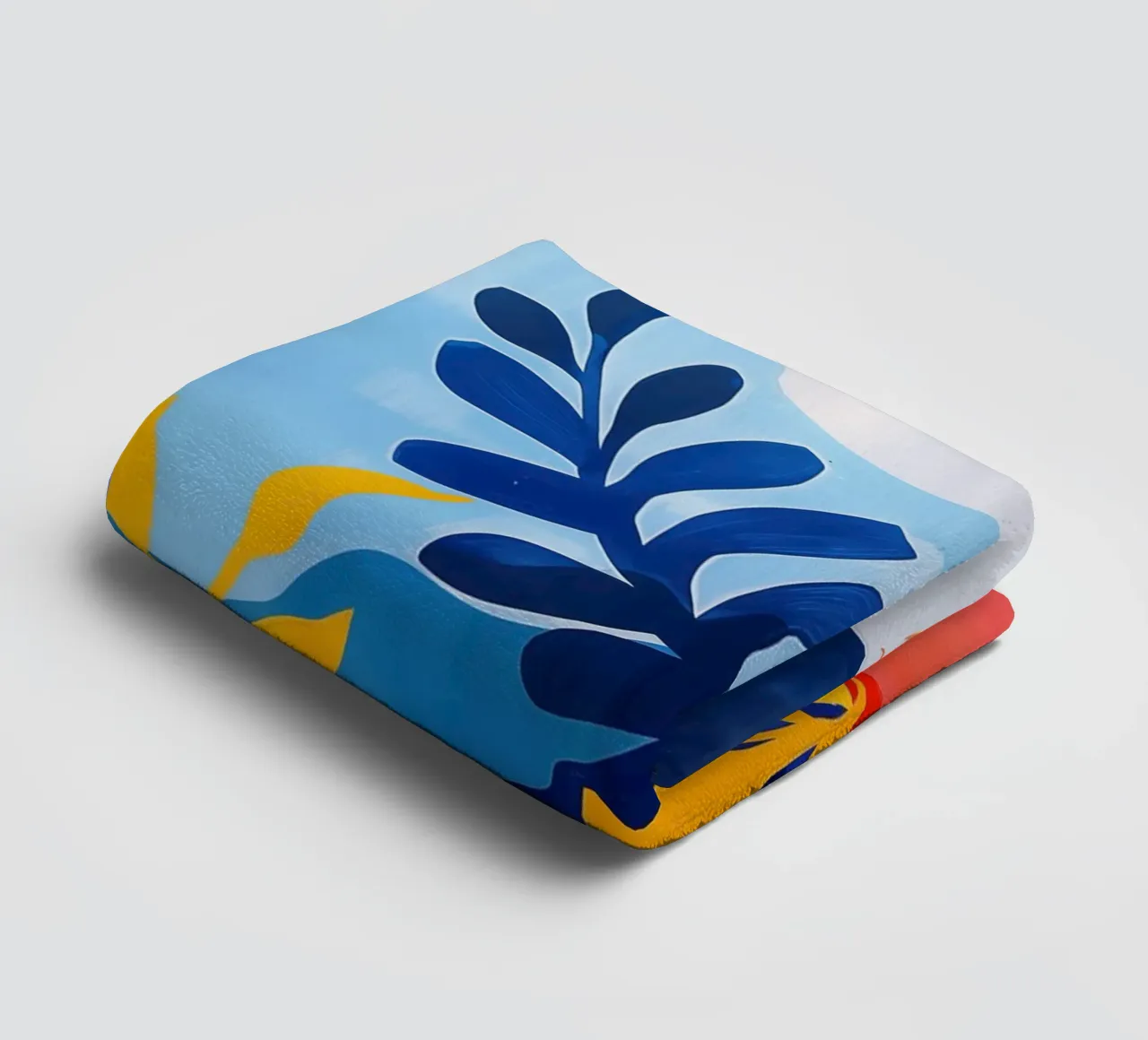 Paesaggio marino floreale con fiori di spiaggia asciugamano da bagno da Autofocus