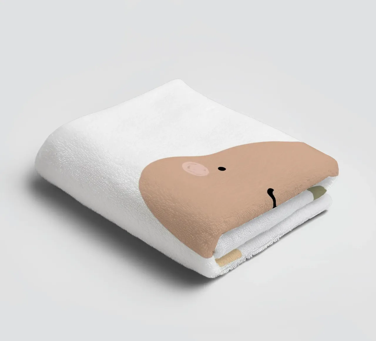 Pearfect, Playful Minimalist Fruit Print towel by Littleleo