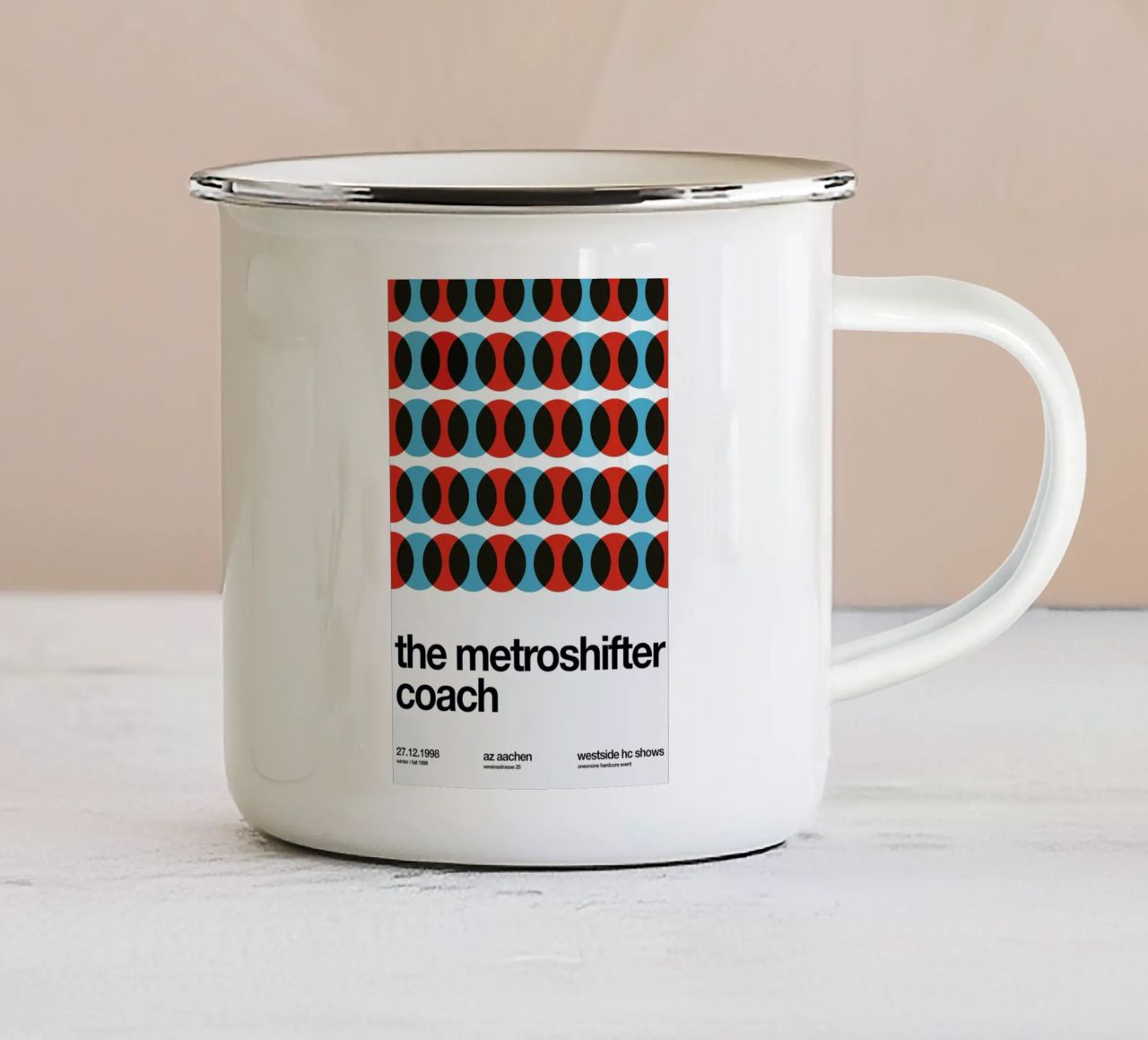 Metroshifter tazza in smalto da Stephan Kochs