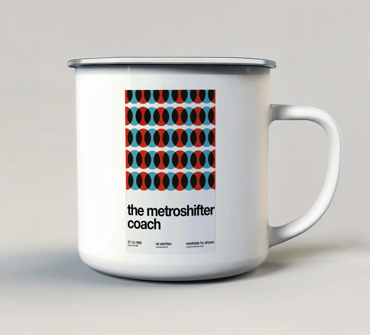 Metroshifter tazza in smalto da Stephan Kochs