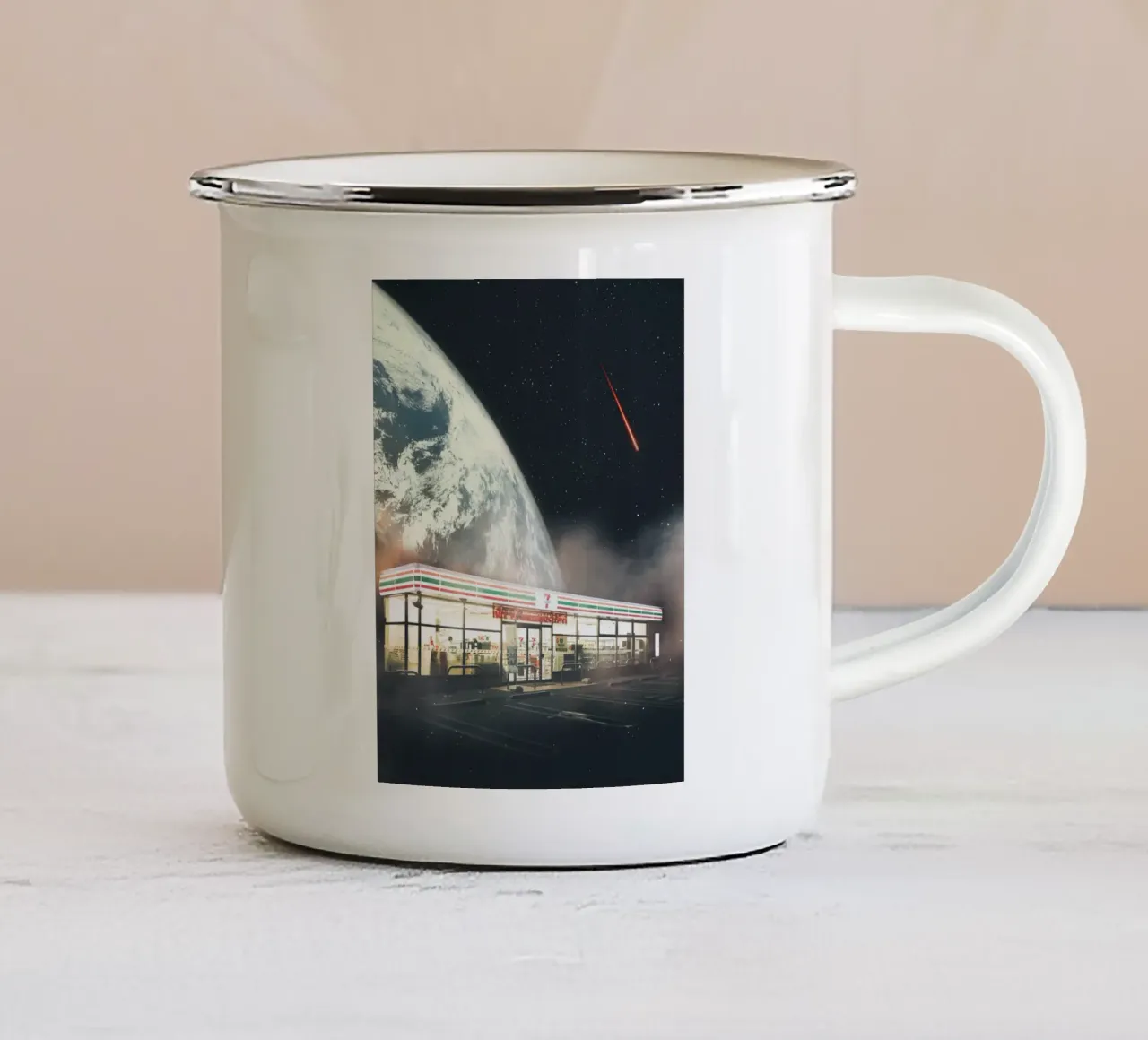 Spazio aperto 24/7 tazza in smalto da Dapidoka