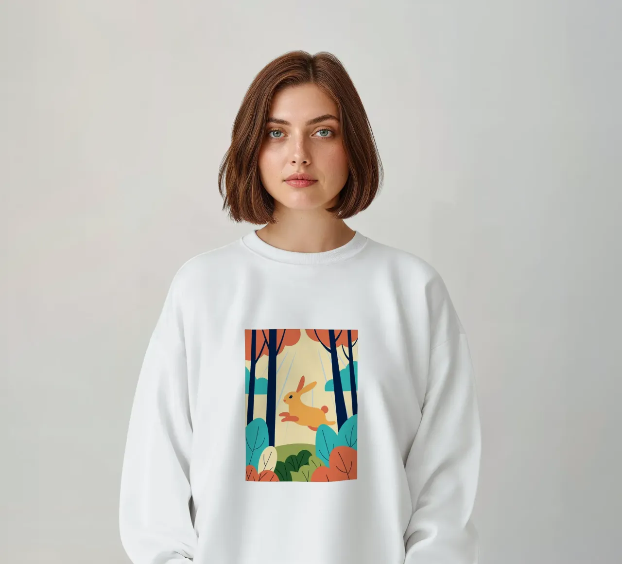 Coniglio nella foresta felpa da PROTECT ANIMALS