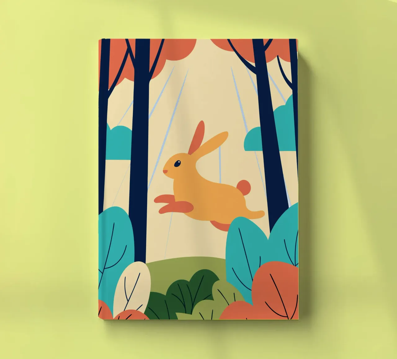 Rabbit in the Forest notebook by PROTECT ANIMALS
