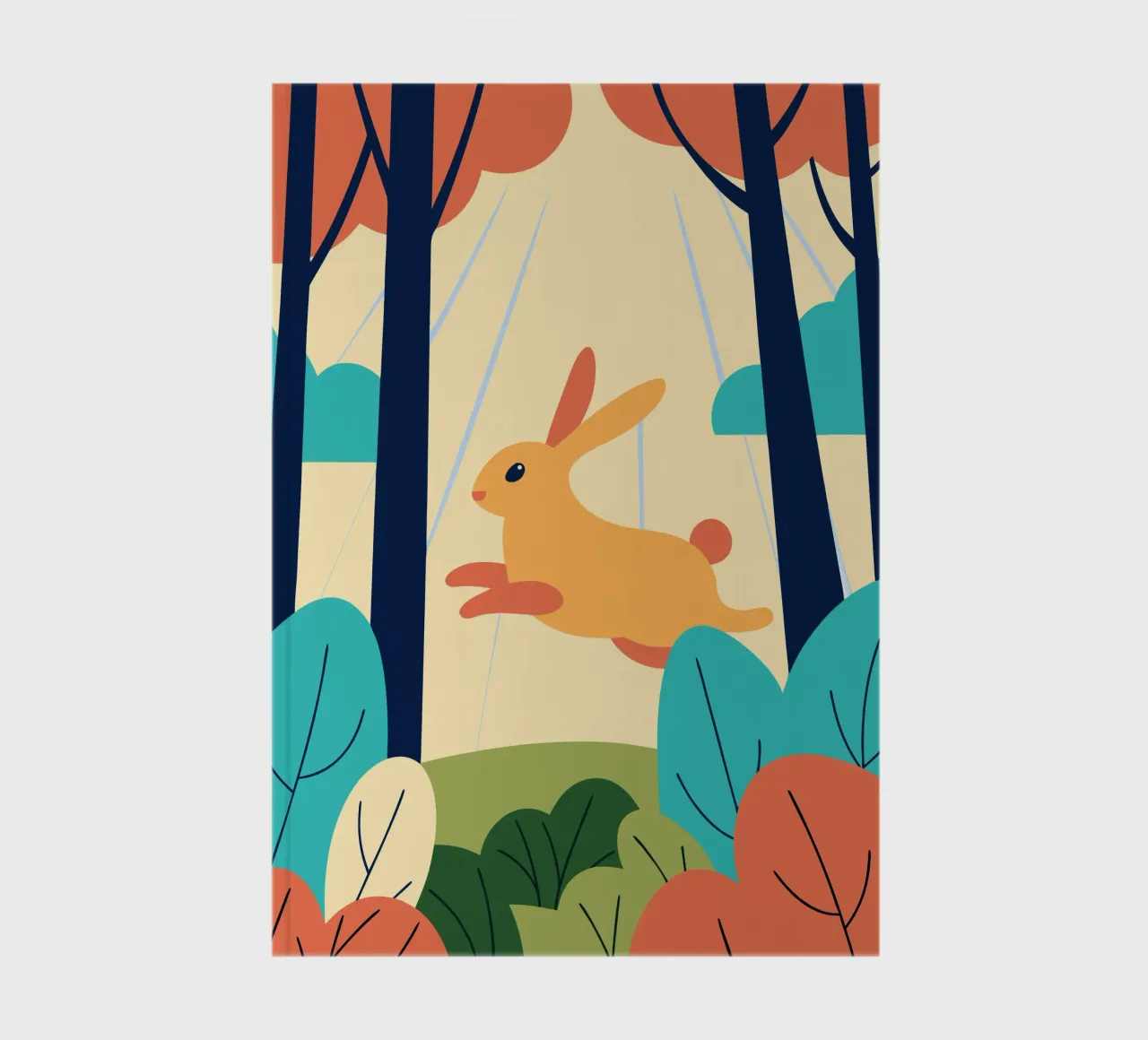 Rabbit in the Forest notebook by PROTECT ANIMALS