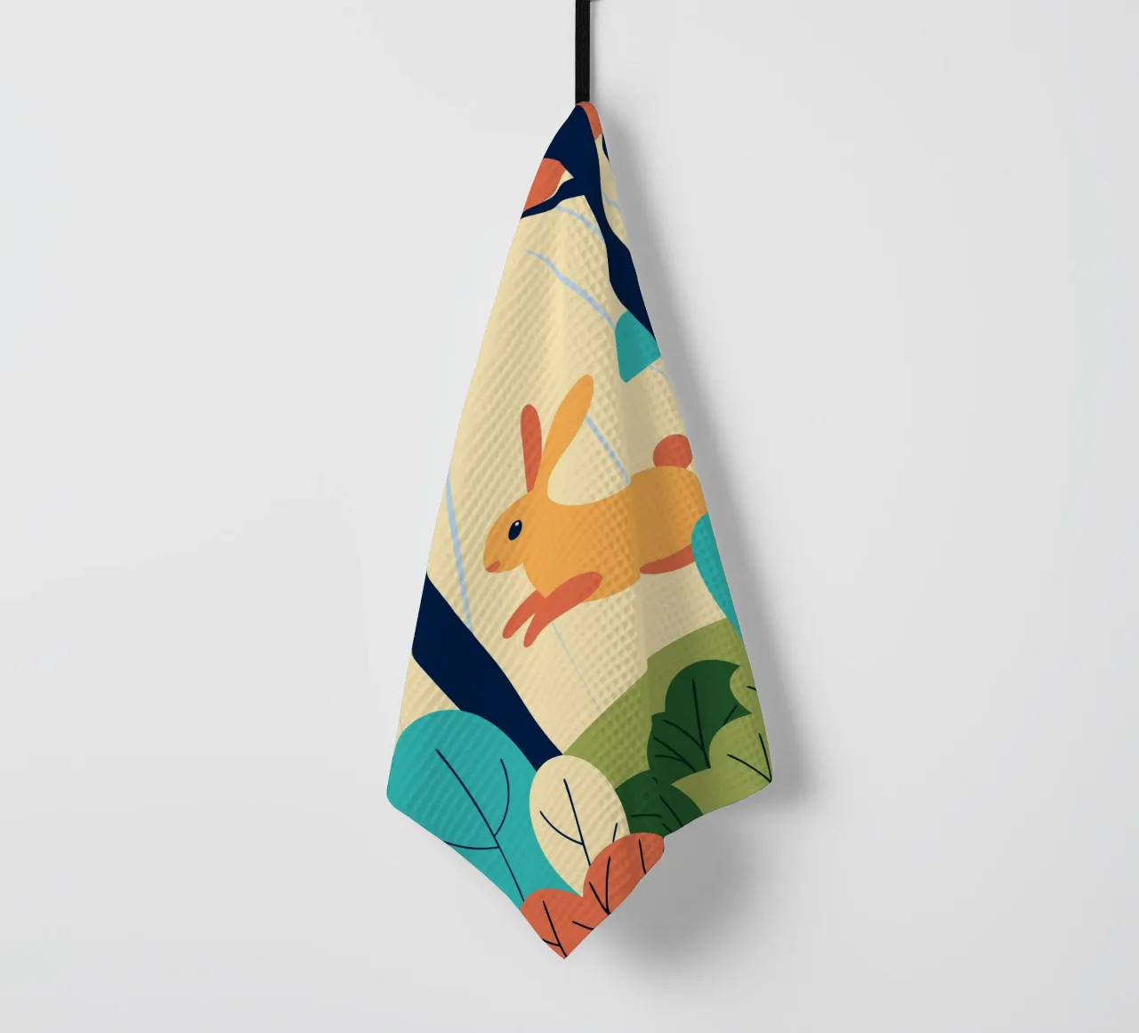 Lapin dans la forêt torchon de PROTECT ANIMALS