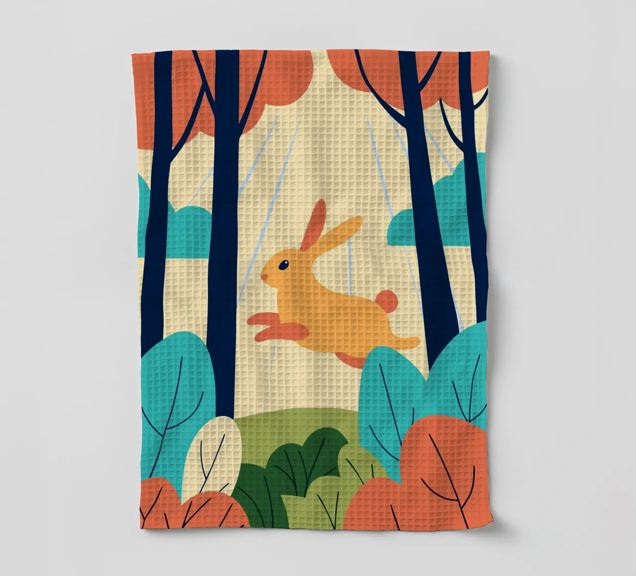 Lapin dans la forêt torchon de PROTECT ANIMALS