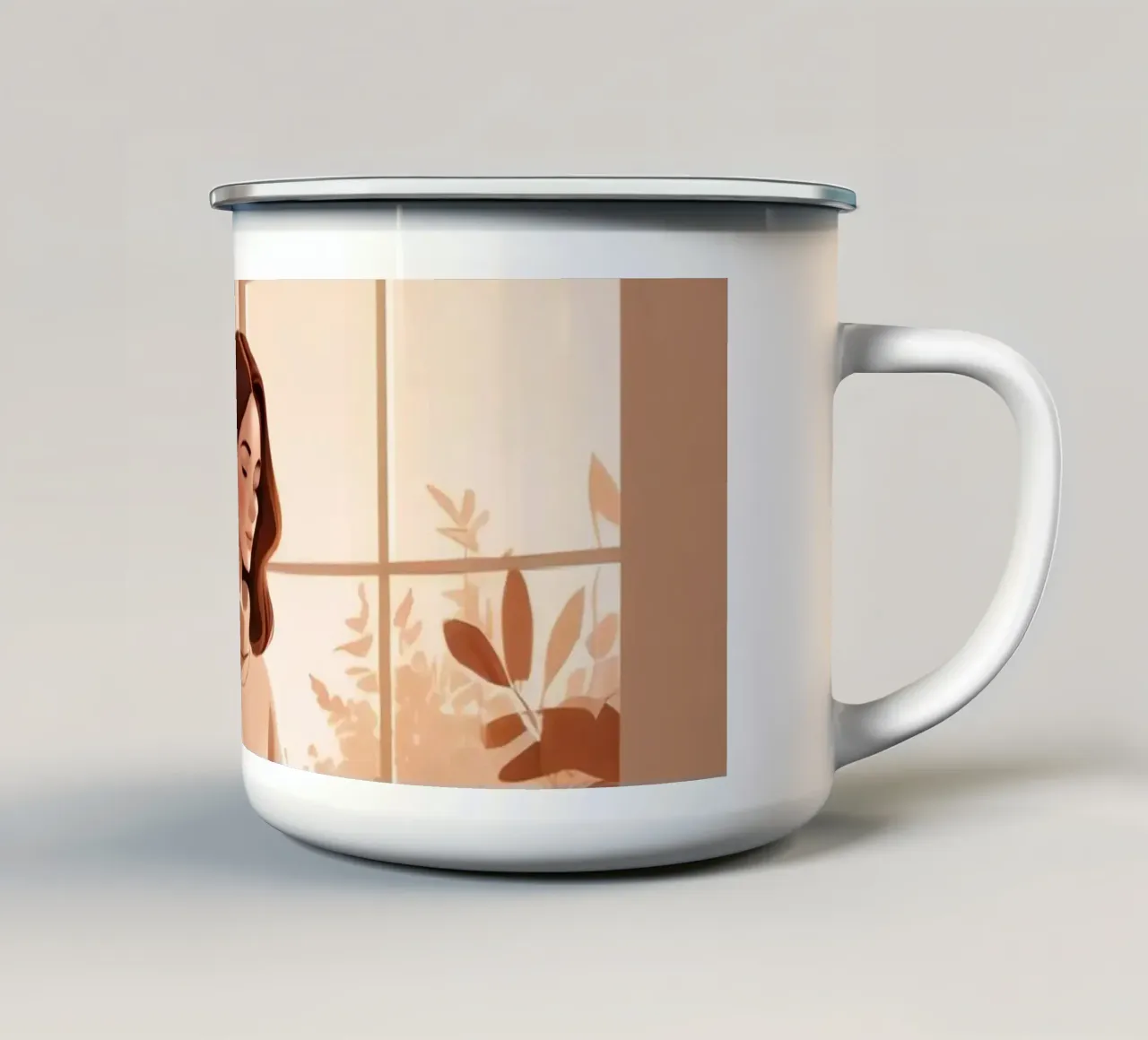 L'ora d'oro della quiete tazza in smalto da Maison Solis