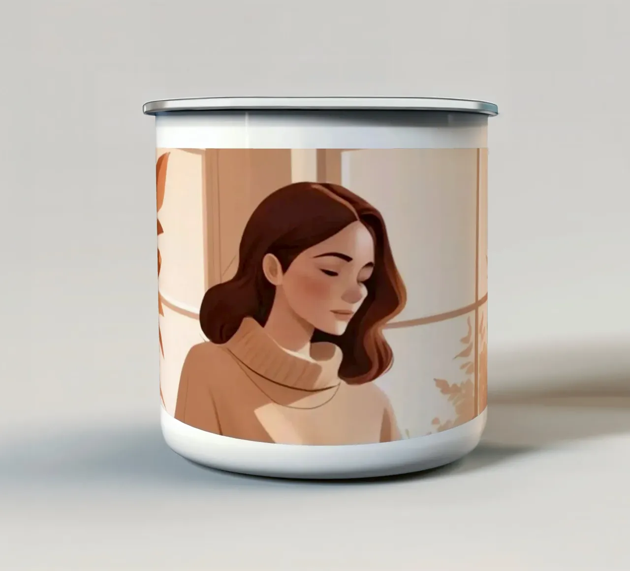 L'ora d'oro della quiete tazza in smalto da Maison Solis