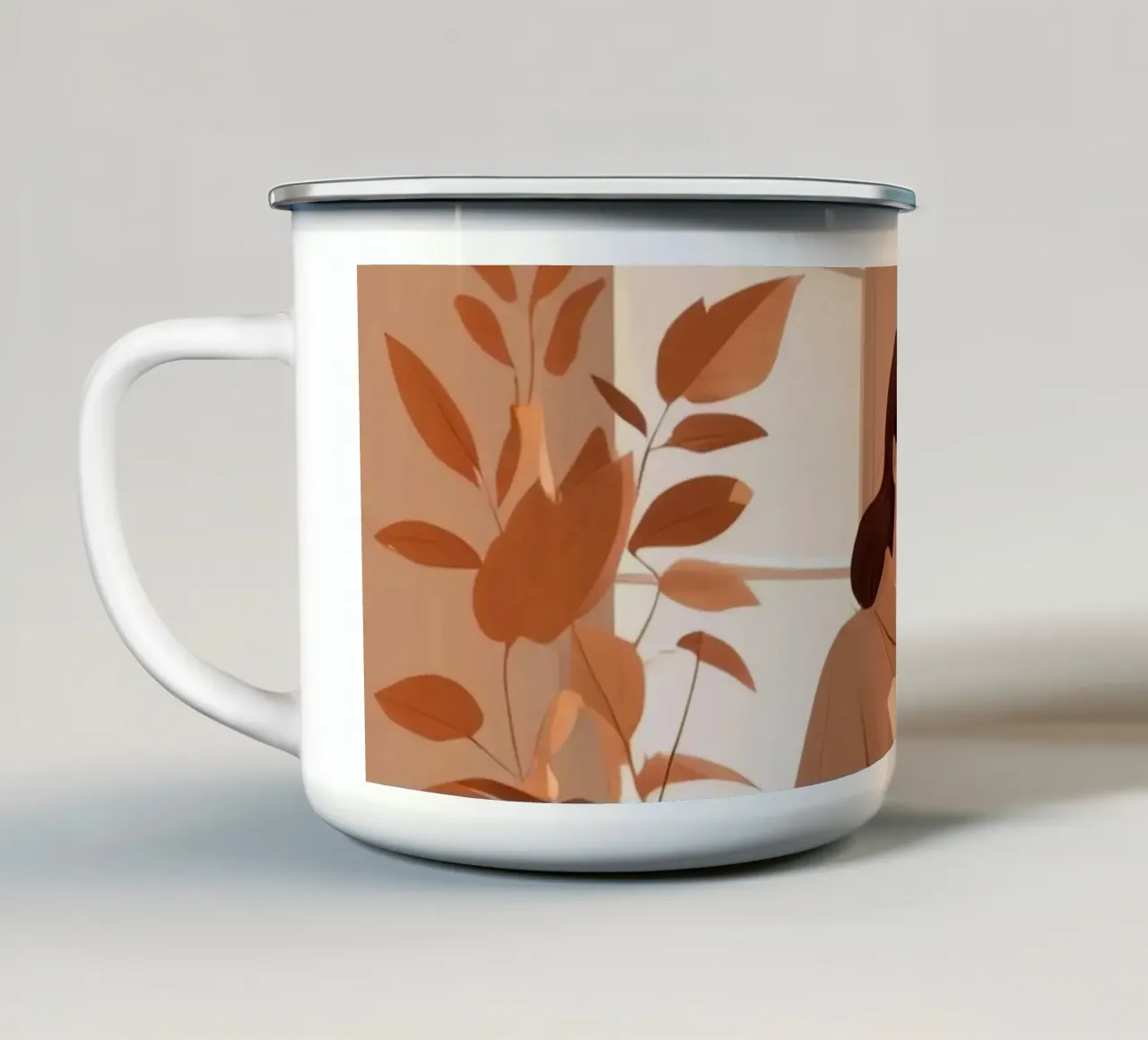 L'ora d'oro della quiete tazza in smalto da Maison Solis