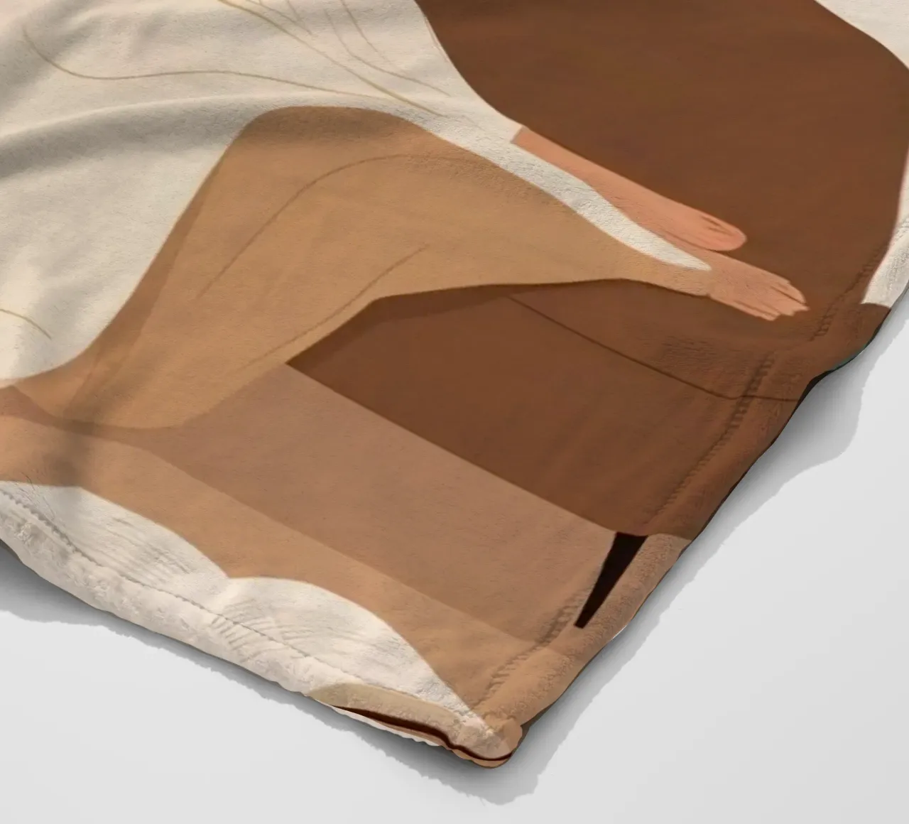 Abendliche Flucht Fleecedecke von Maison Solis