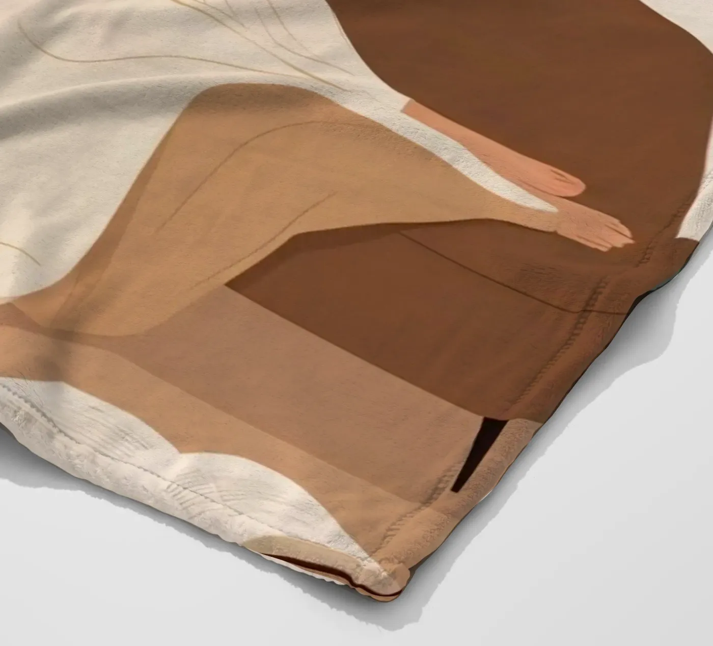 Abendliche Flucht Fleecedecke von Maison Solis