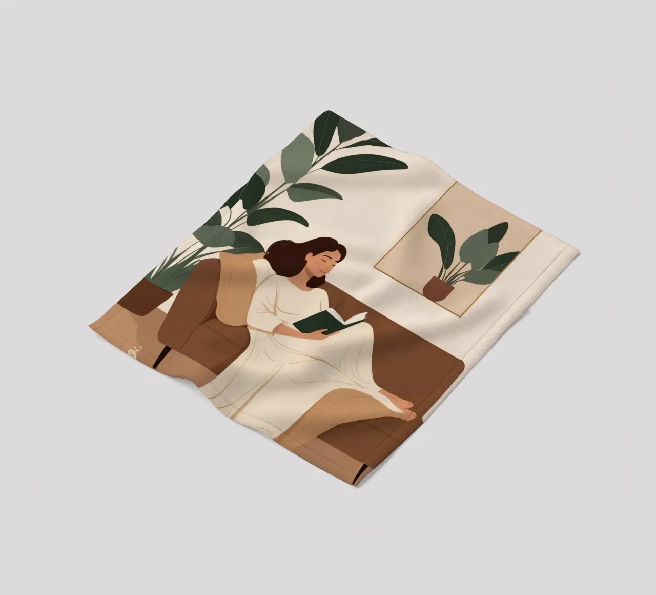 Abendliche Flucht Fleecedecke von Maison Solis