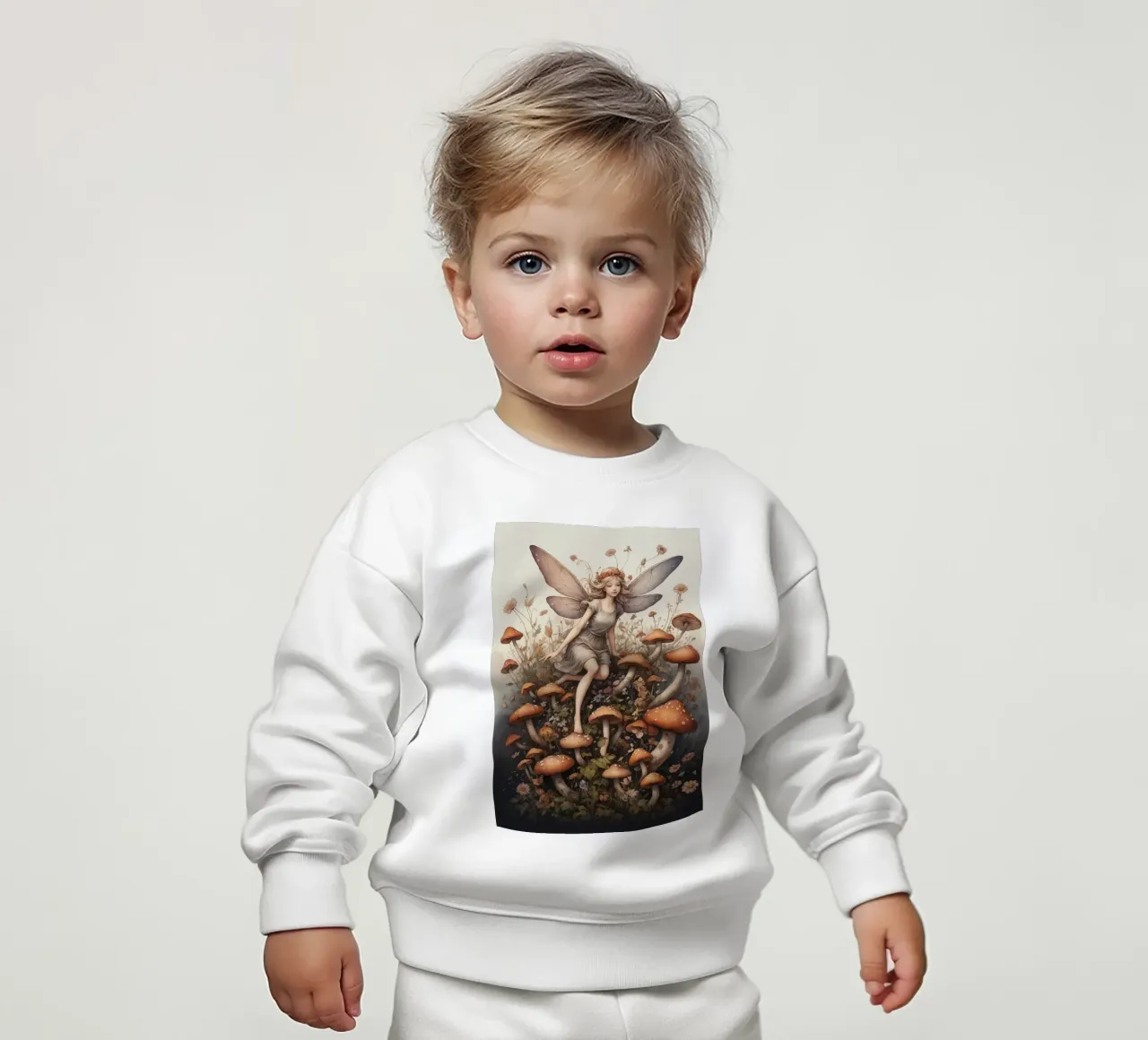 Fata dei funghi felpa neonato da Eva Nev