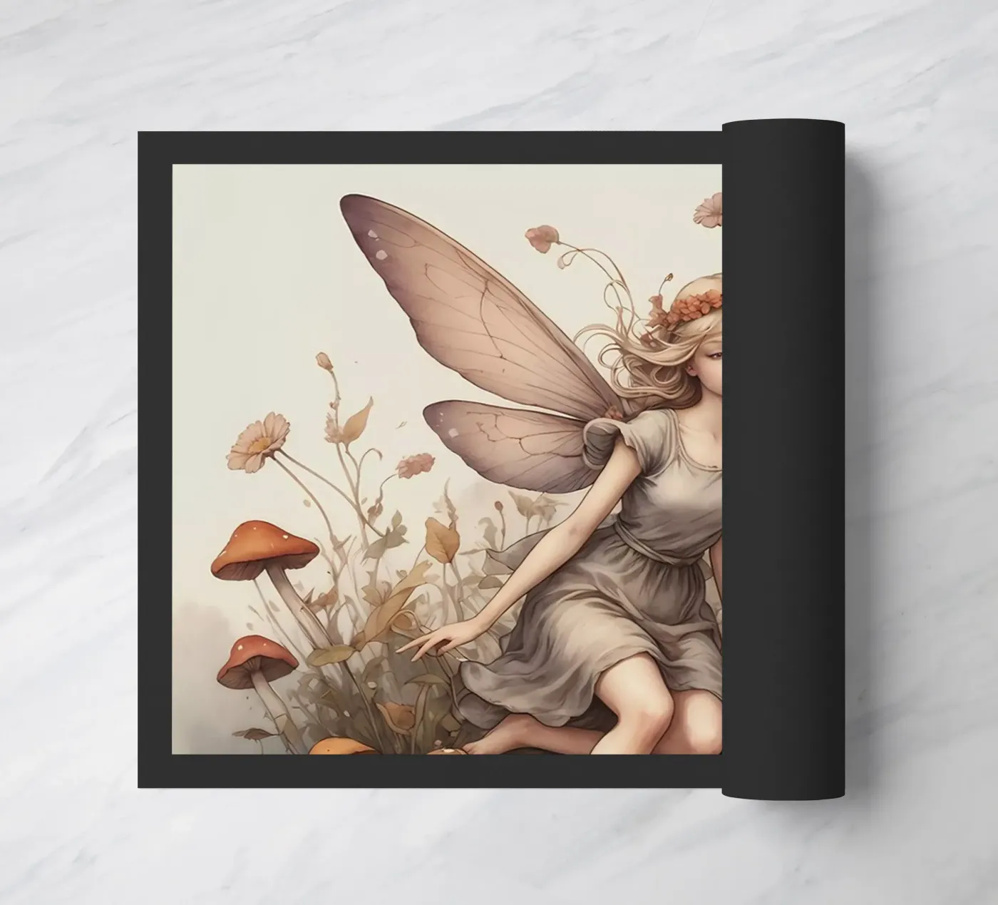 Fata dei funghi zerbino da Eva Nev