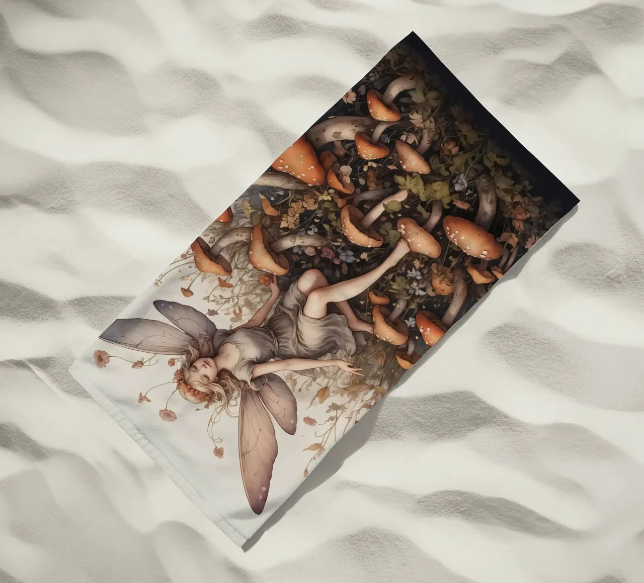 Fata dei funghi telo mare da Eva Nev