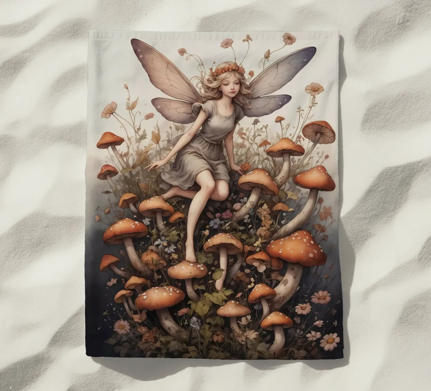 Fata dei funghi telo mare da Eva Nev