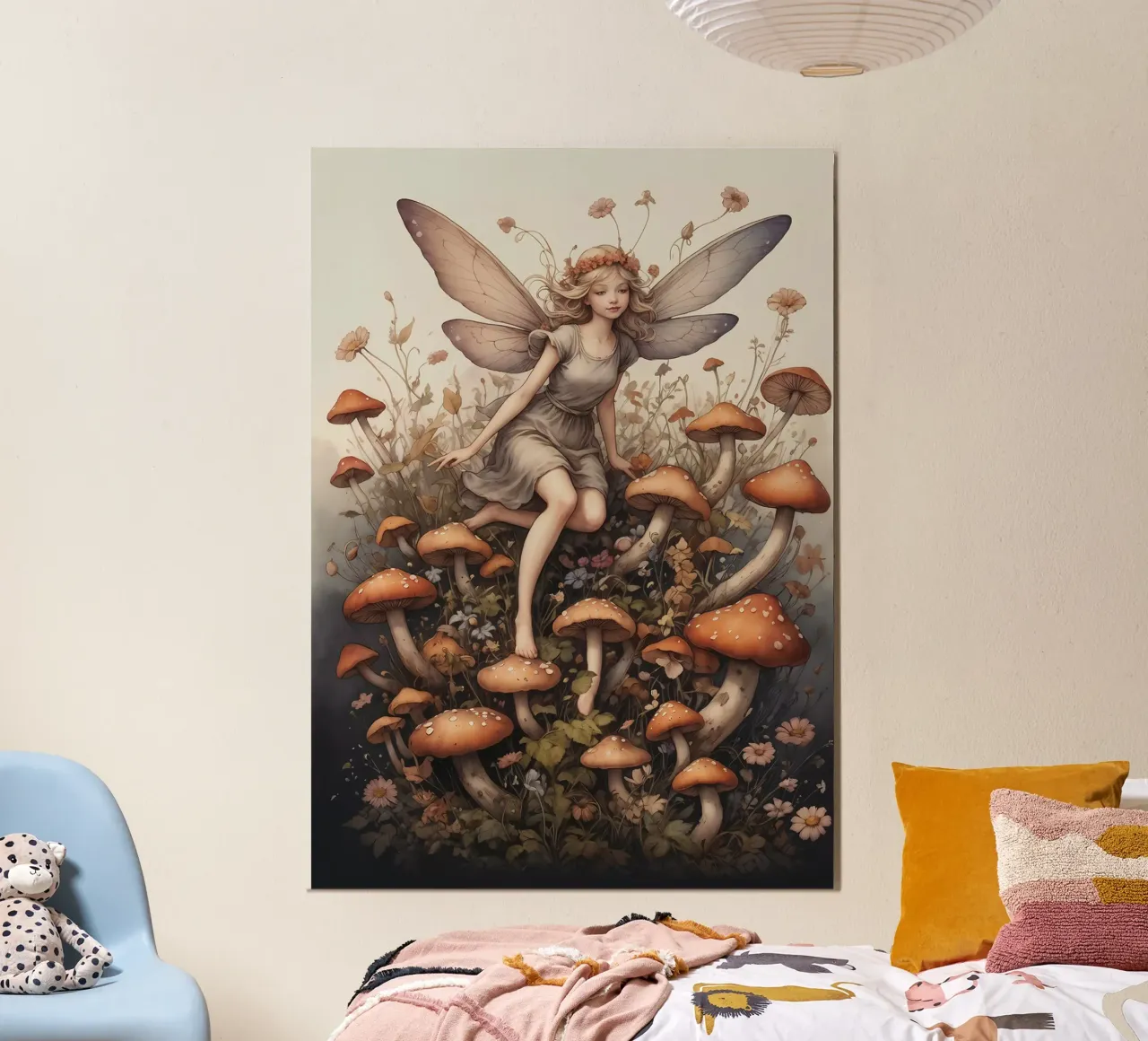 Fata dei funghi carta hahnemühle da Eva Nev