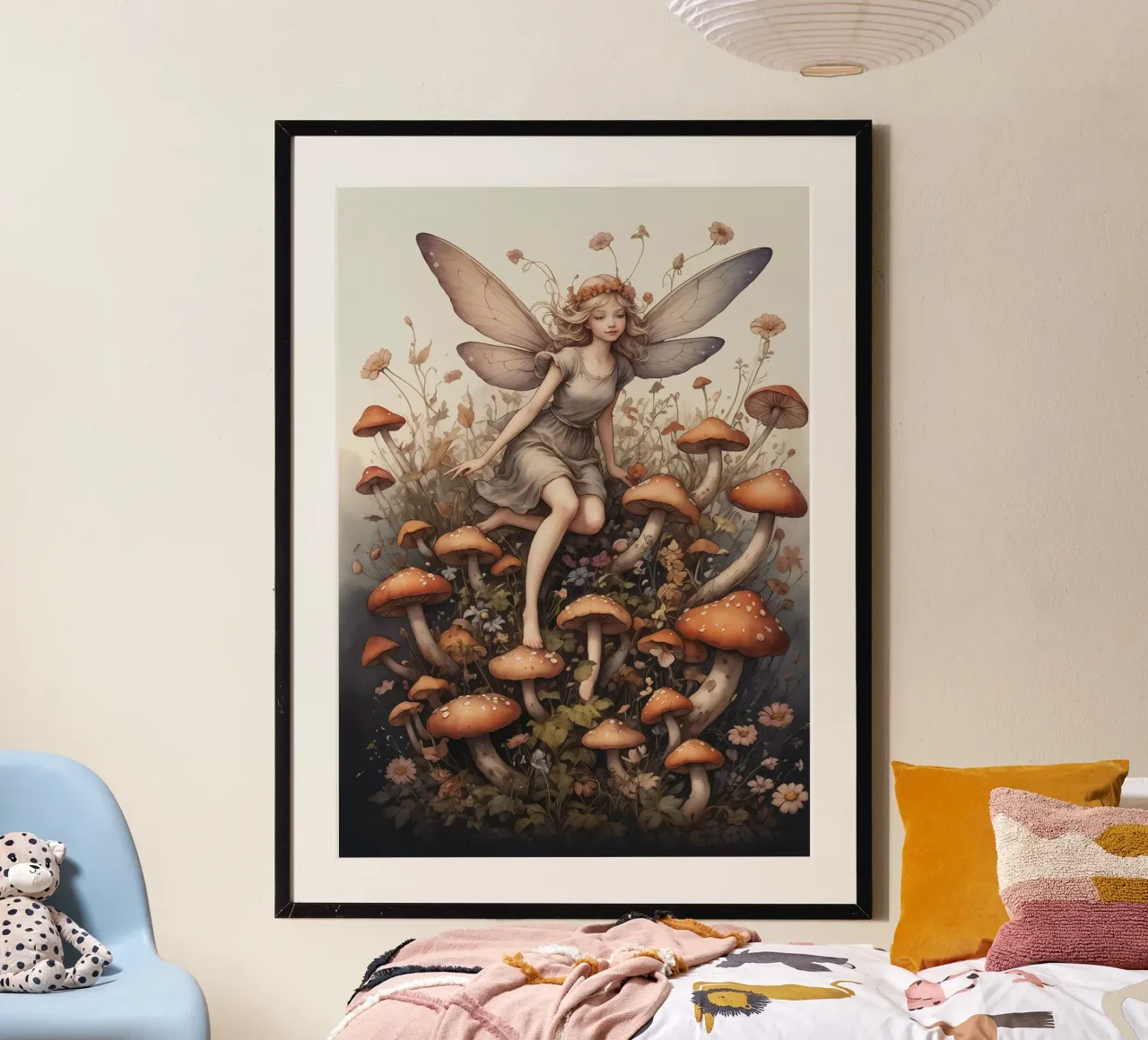 Fata dei funghi carta hahnemühle da Eva Nev