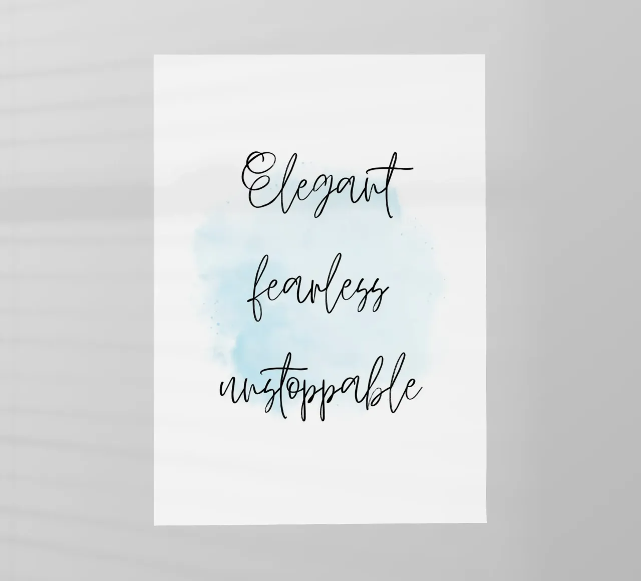 Elegant fearless unstoppable pellicola backlit da Quotes on walls