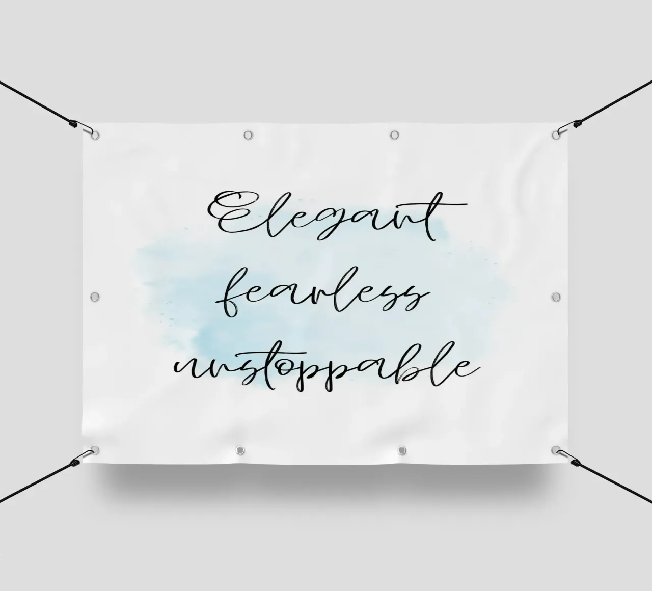 Elegant fearless unstoppable pvc-zeil van Quotes on walls
