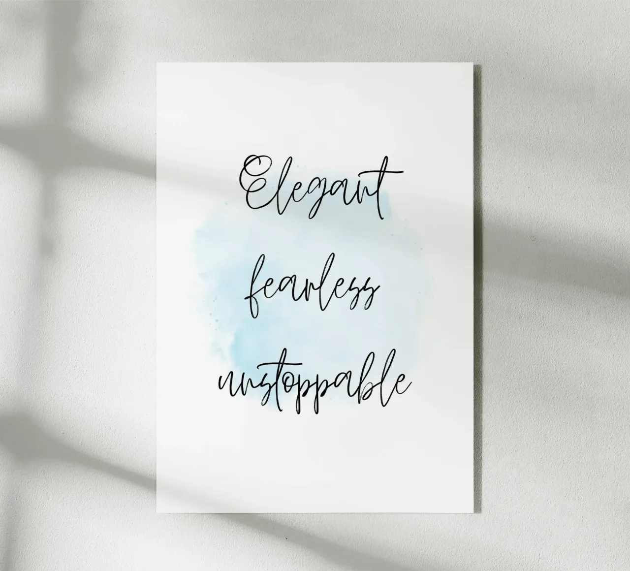 Elegant fearless unstoppable plexiglass da Quotes on walls