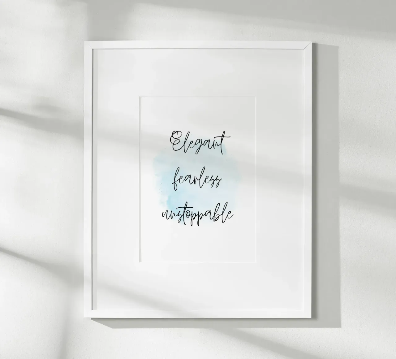 Elegant fearless unstoppable carta hahnemühle da Quotes on walls