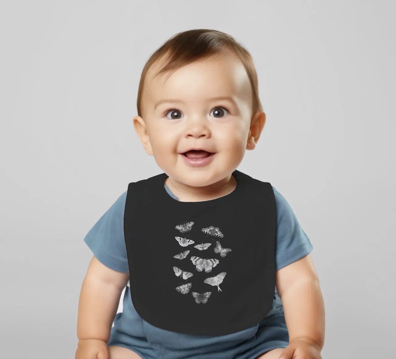 Falene magiche bavaglino da Eva Nev