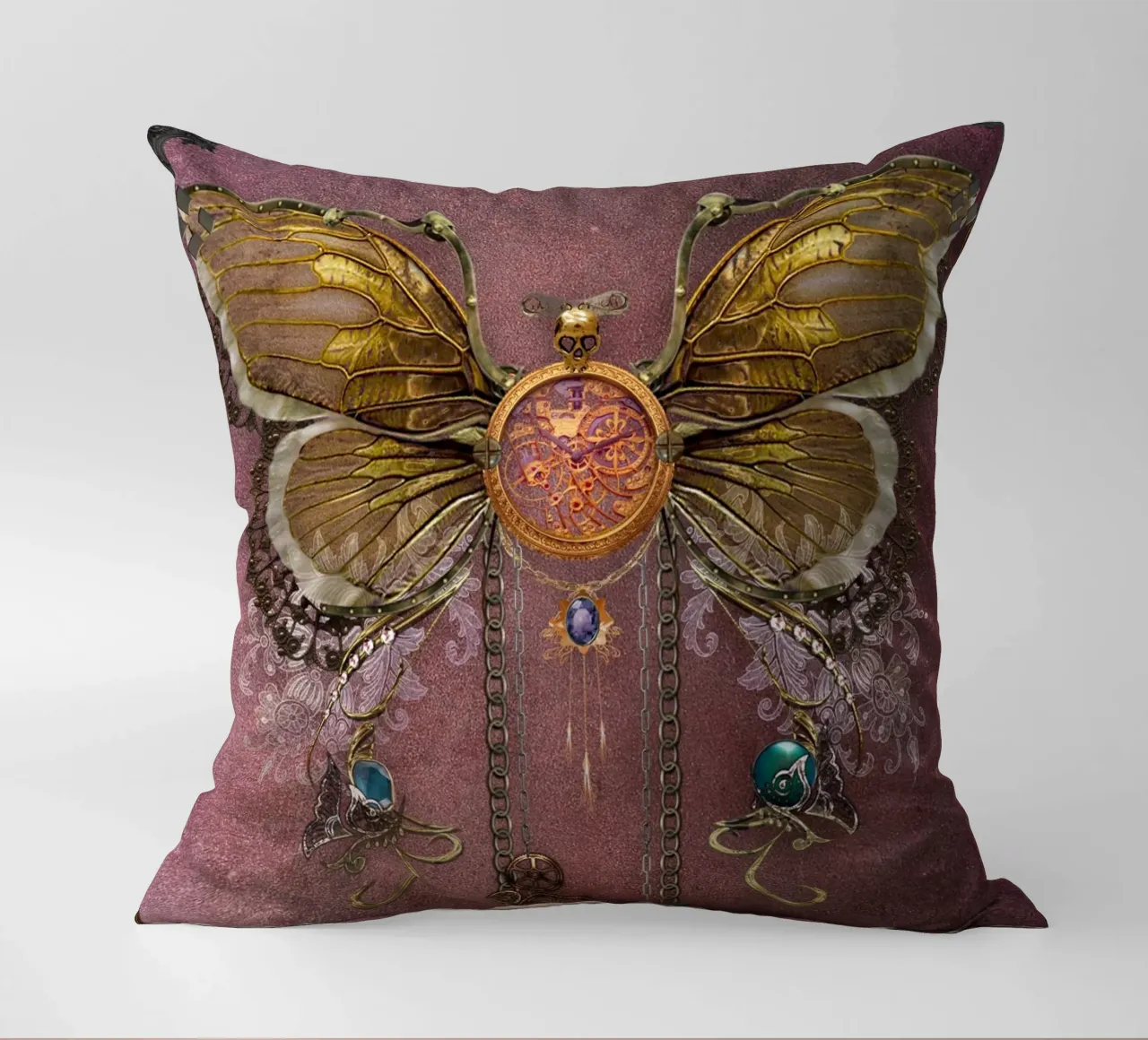 Farfalla steampunk cuscino da Eva Nev