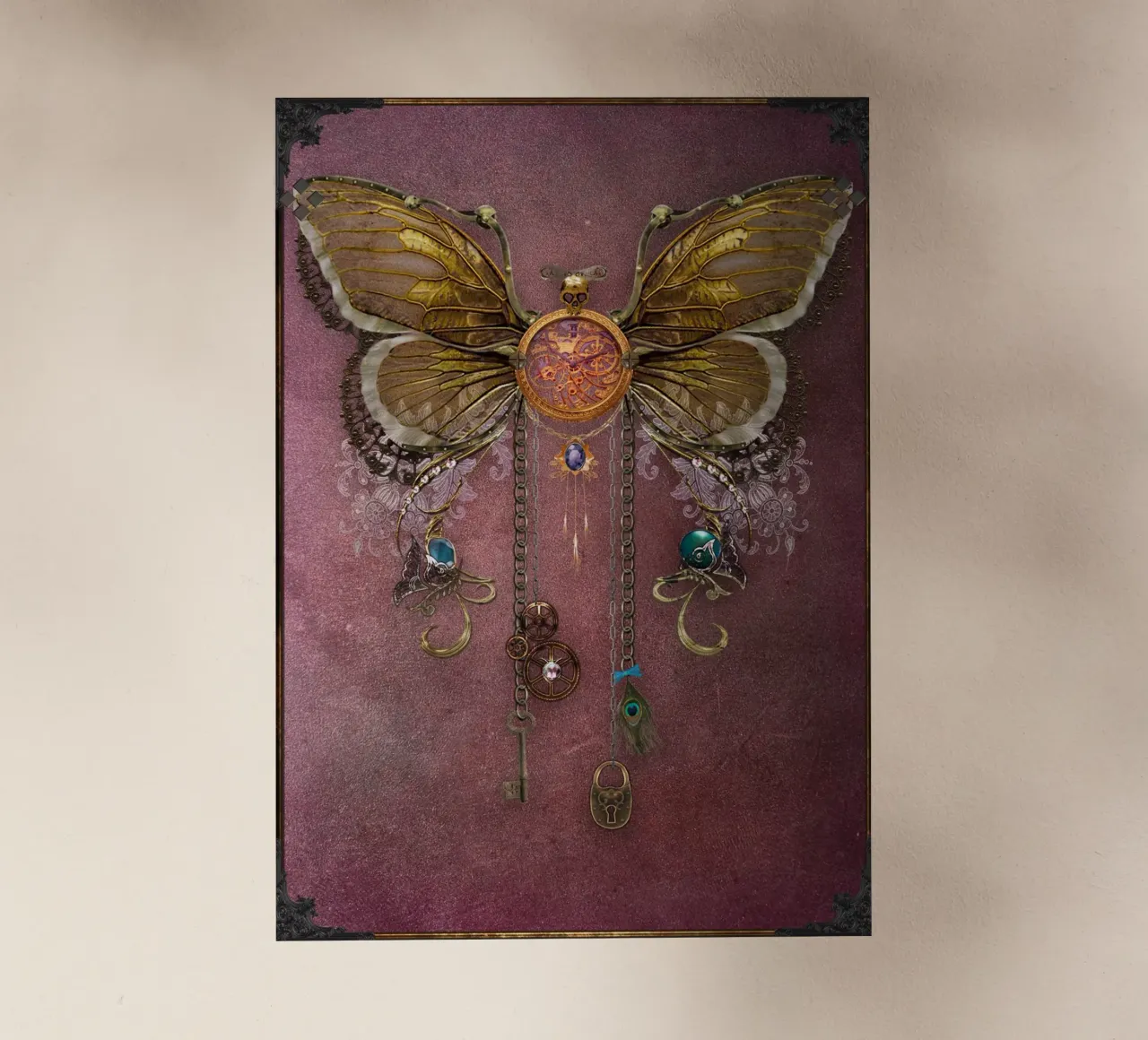 Farfalla steampunk pellicola backlit da Eva Nev