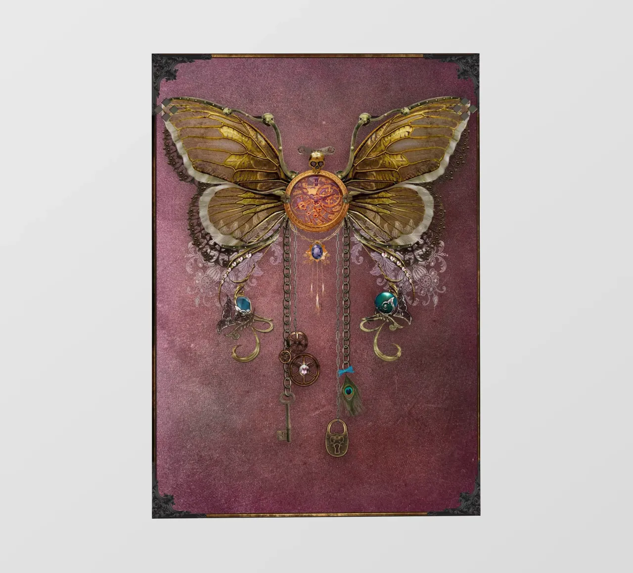 Farfalla steampunk pellicola backlit da Eva Nev