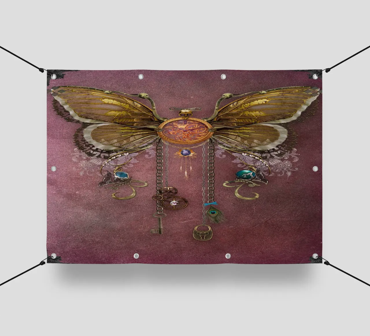 Farfalla steampunk telo in pvc da Eva Nev