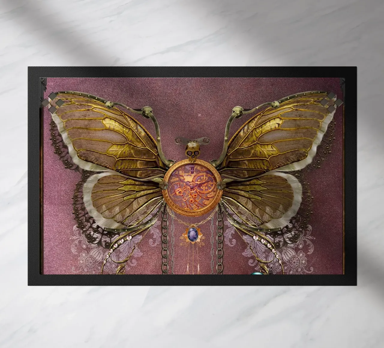 Farfalla steampunk zerbino da Eva Nev