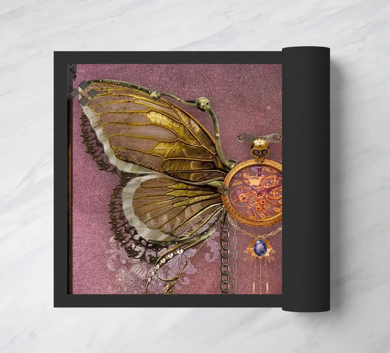 Farfalla steampunk zerbino da Eva Nev