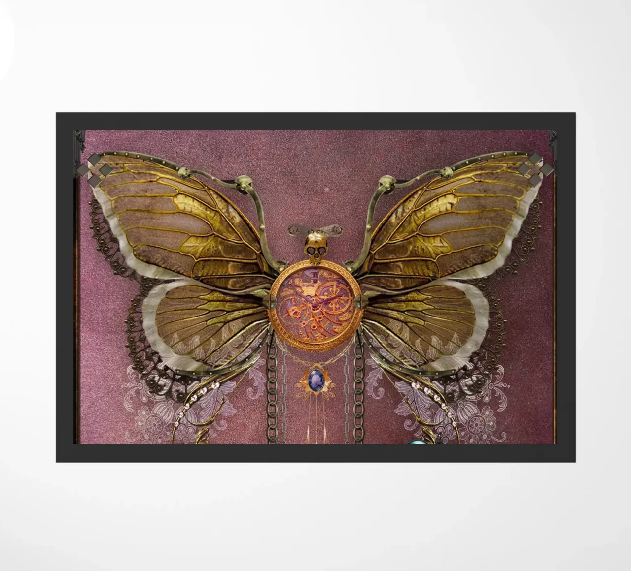 Farfalla steampunk zerbino da Eva Nev