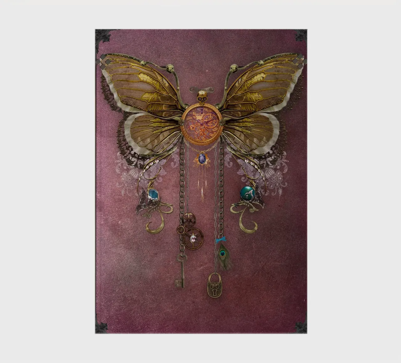Steampunk Butterfly notebook by Eva Nev