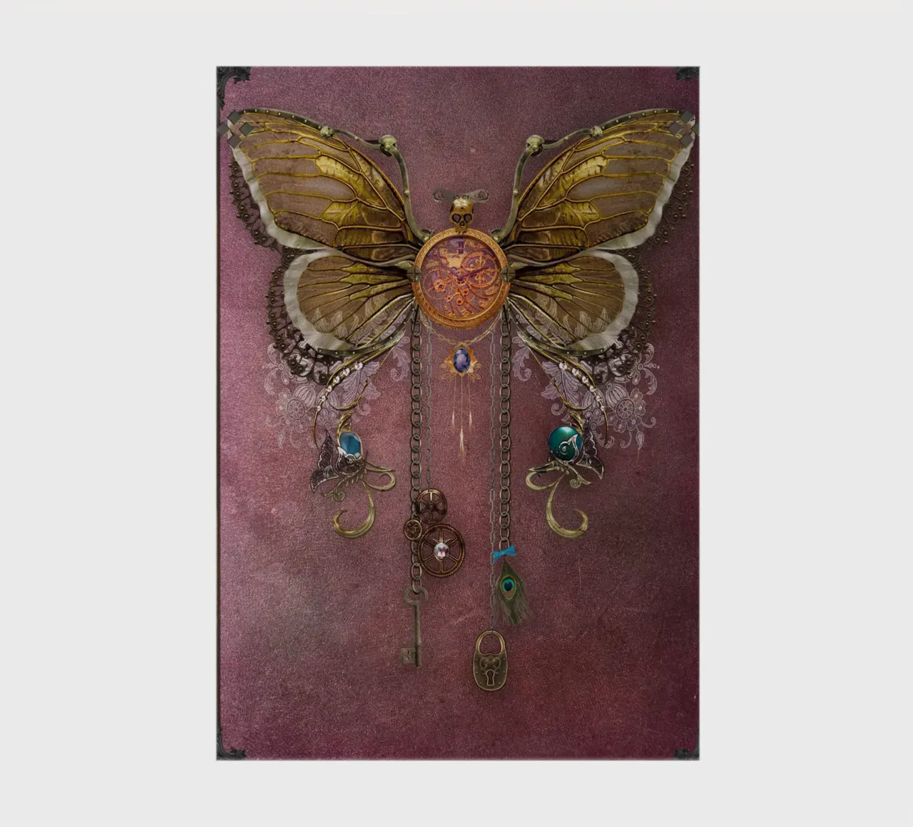 Steampunk Butterfly notebook by Eva Nev