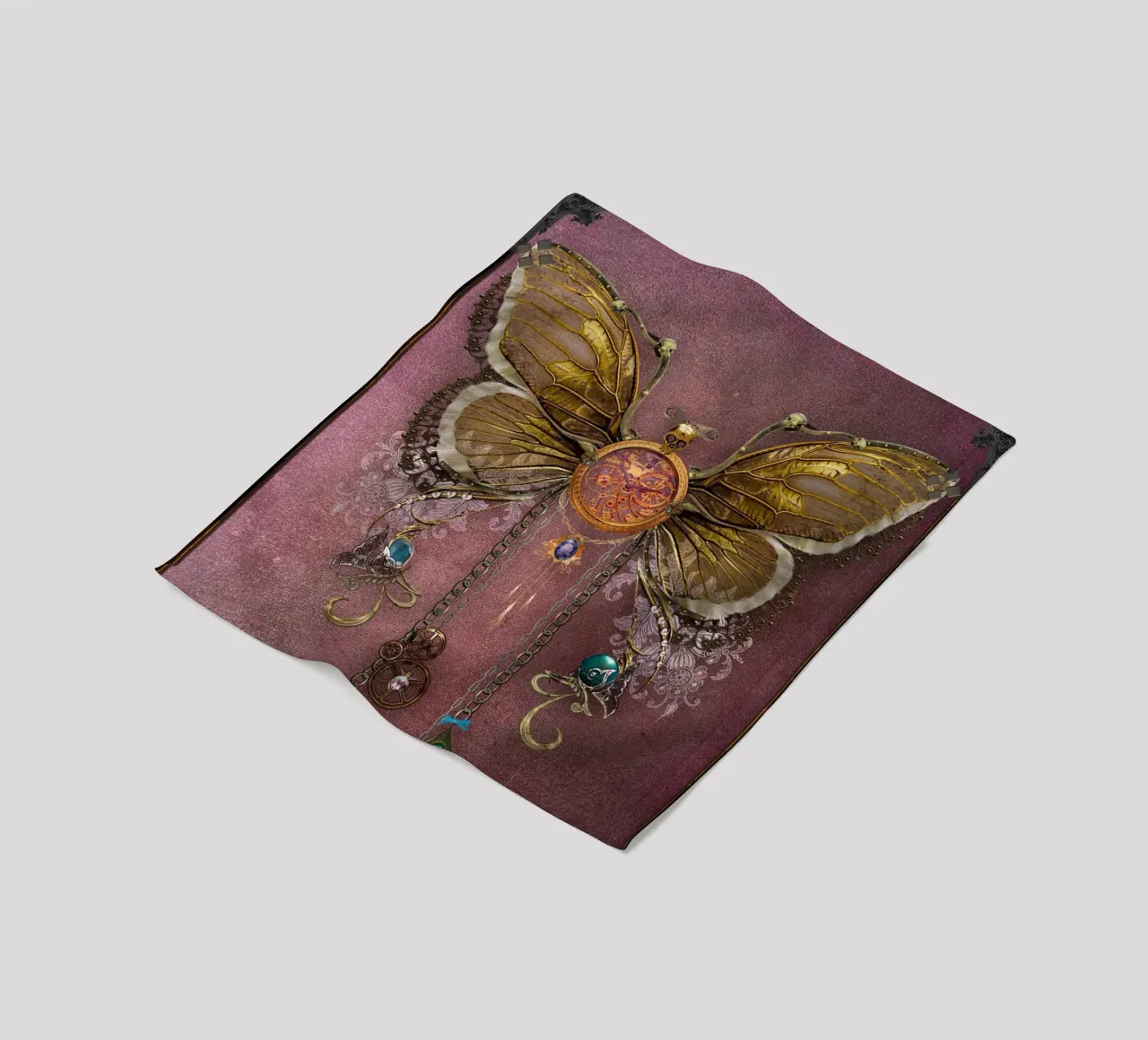 Farfalla steampunk coperta in pile da Eva Nev