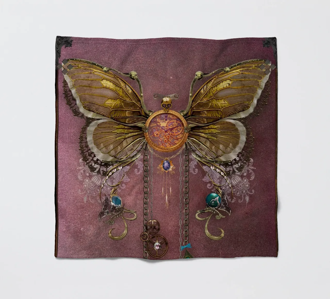 Farfalla steampunk coperta in pile da Eva Nev