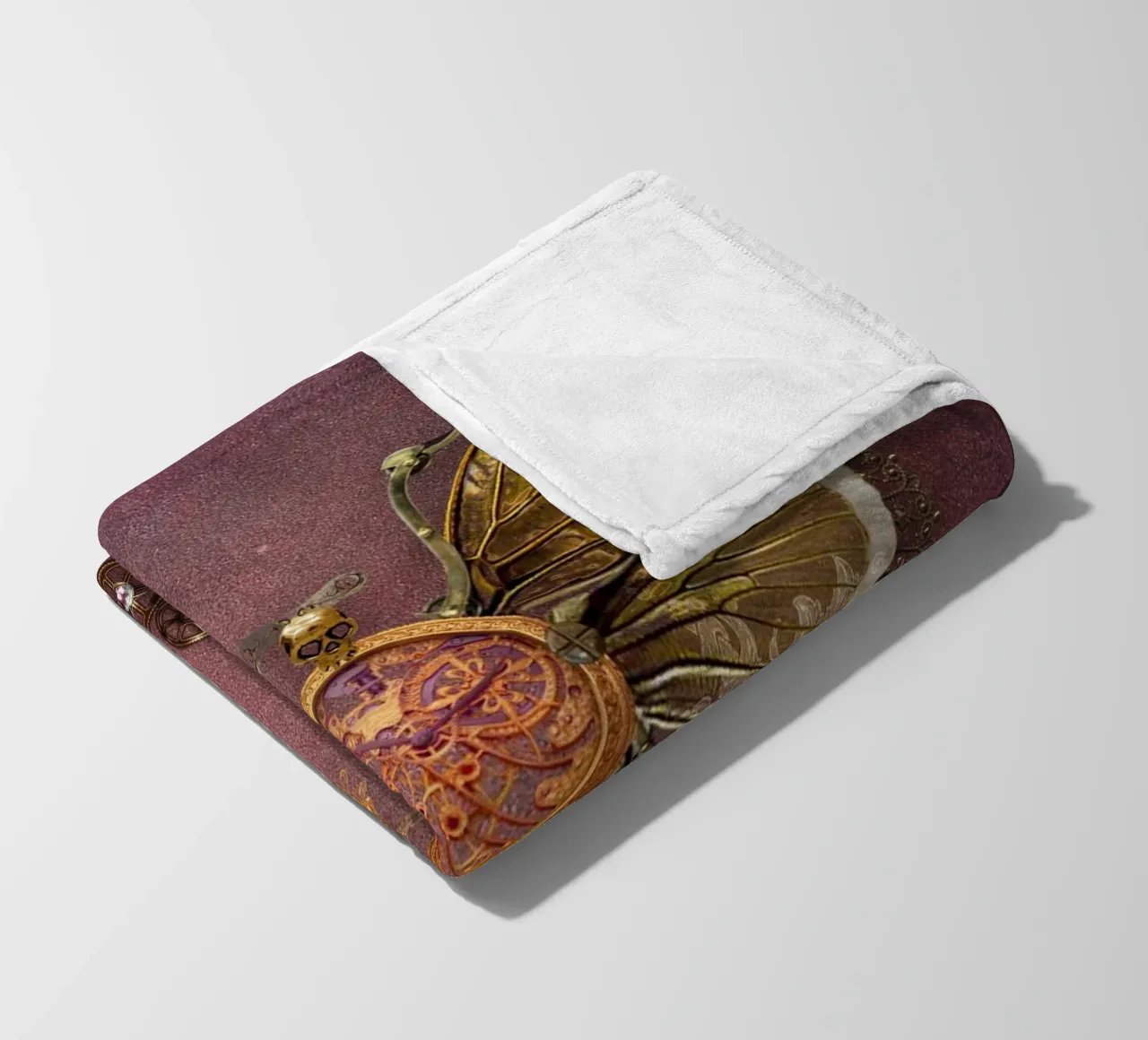 Farfalla steampunk coperta in pile da Eva Nev