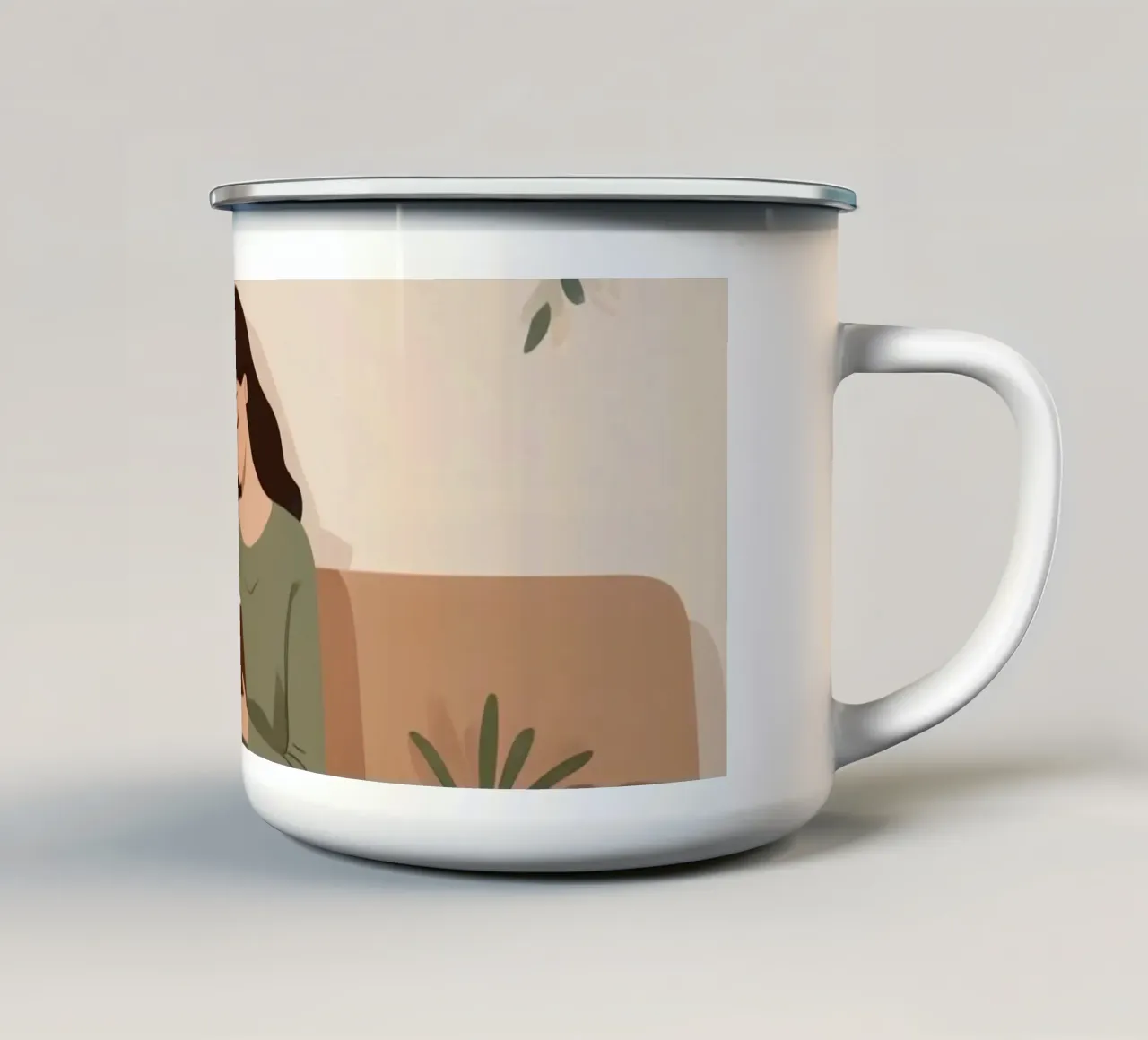 Capitoli della calma tazza in smalto da Maison Solis