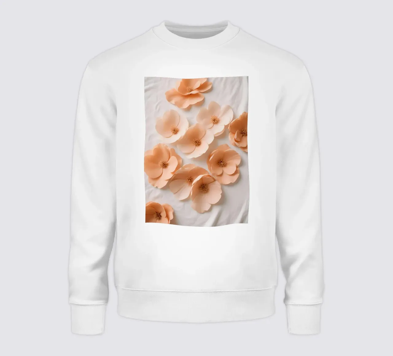 Peach Bloom - Floreale minimale felpa da Graceful Desine