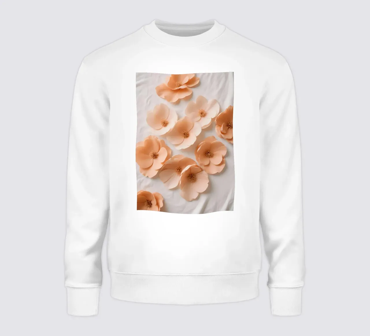 Peach Bloom - Floreale minimale felpa da Graceful Desine