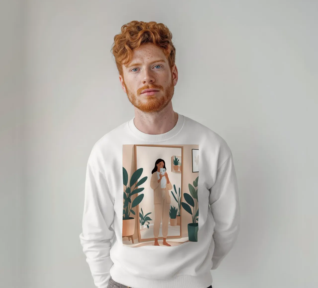 Riflessi allo specchio felpa da Maison Solis