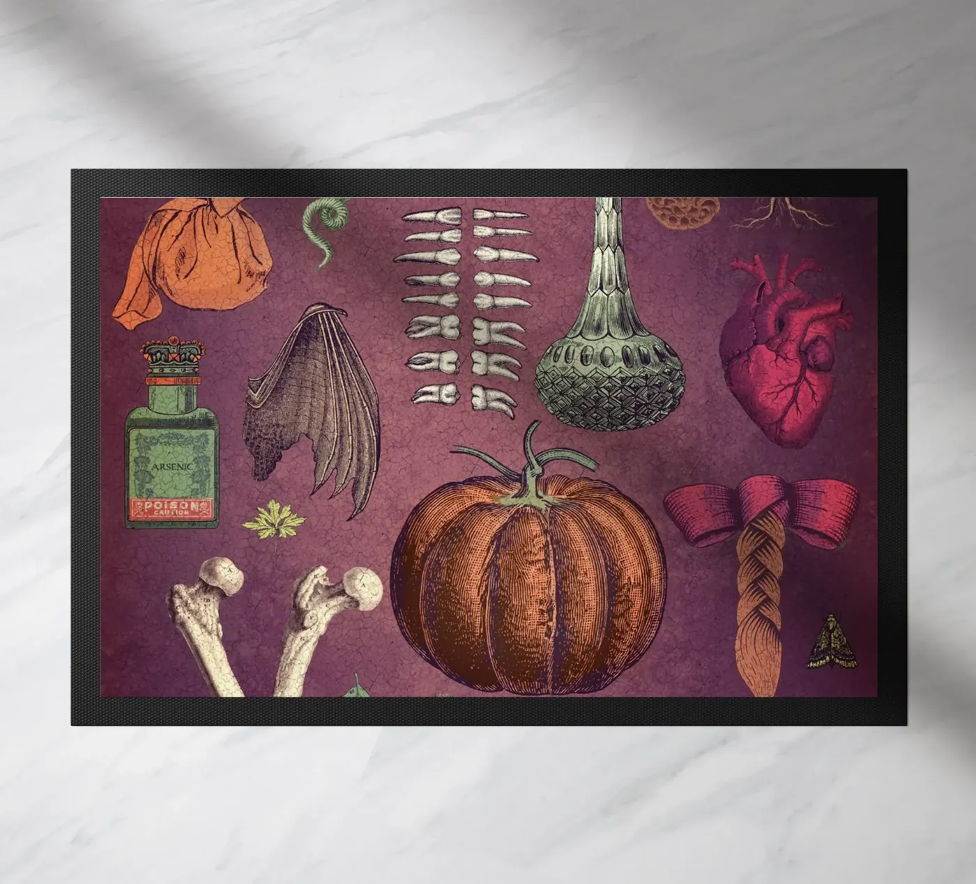 Collage Basic Ingredients for a Witch doormat by Eva Nev