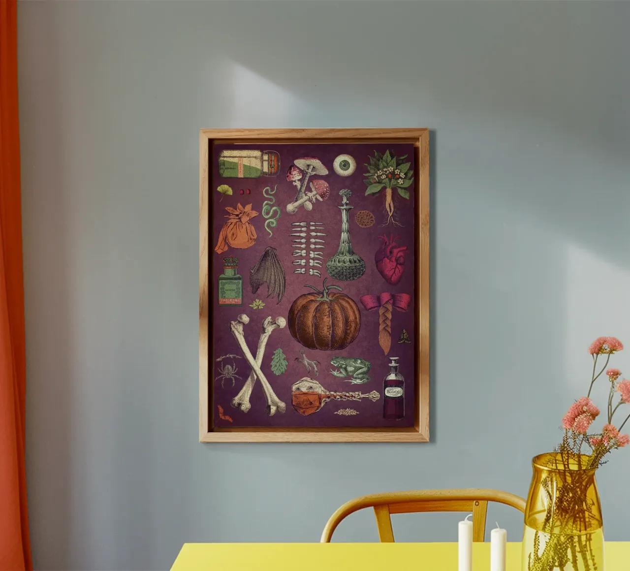 Collage Basic Ingredients for a Witch forex plate by Eva Nev