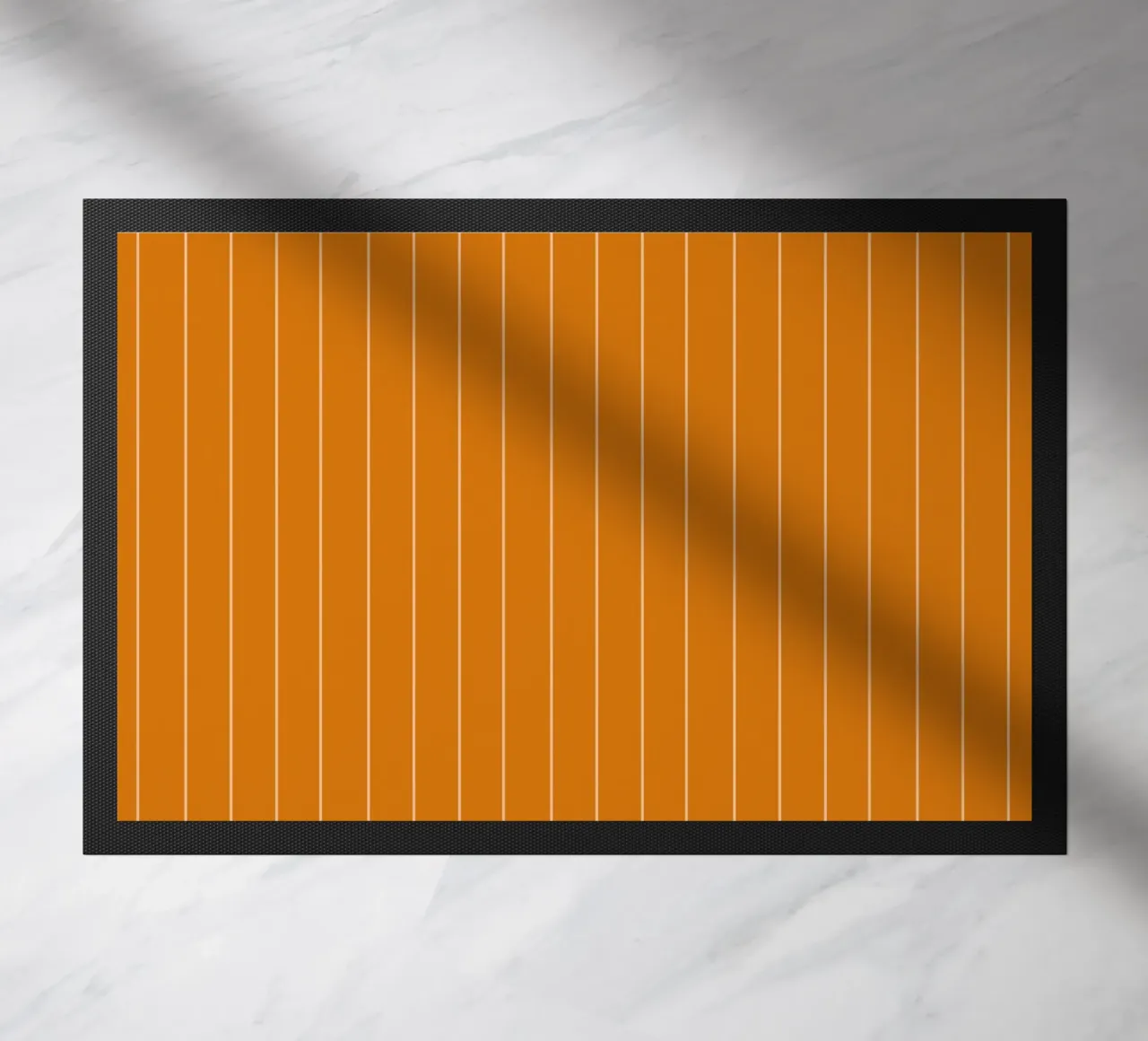 Thin Orange Lines doormat by Timeless moderna