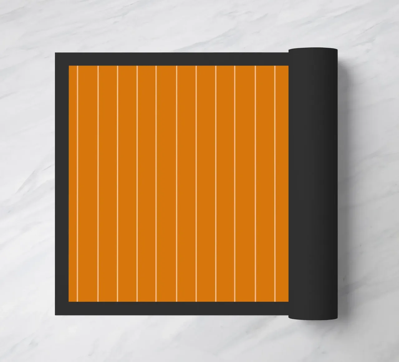 Thin Orange Lines doormat by Timeless moderna